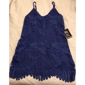 Blue Crochet Lace Dress